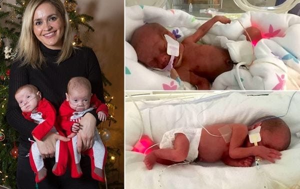 Dos bebés microprematuros fueron dados de alta y se preparan para celebrar la Navidad