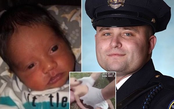 Un policía logra salvarle la vida a un bebé prematuro de tan solo tres semanas